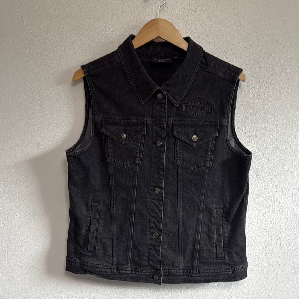 Harley-Davidson Charcoal Denim Vest